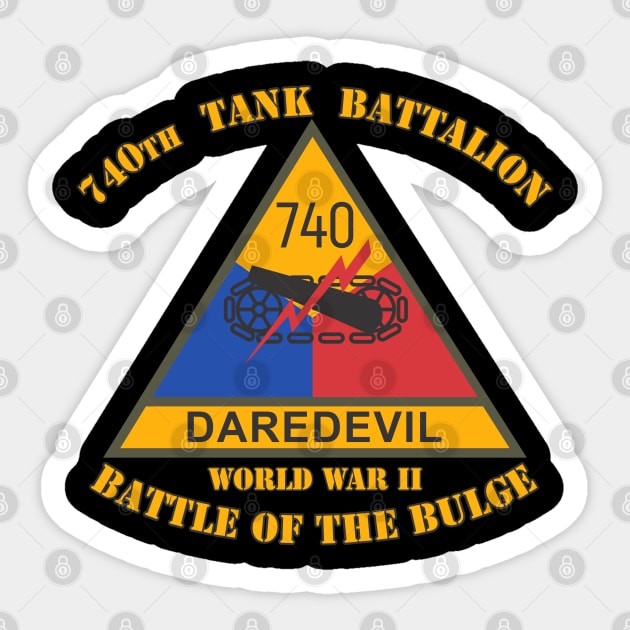 740th Tank Battalion Sticker by MBK